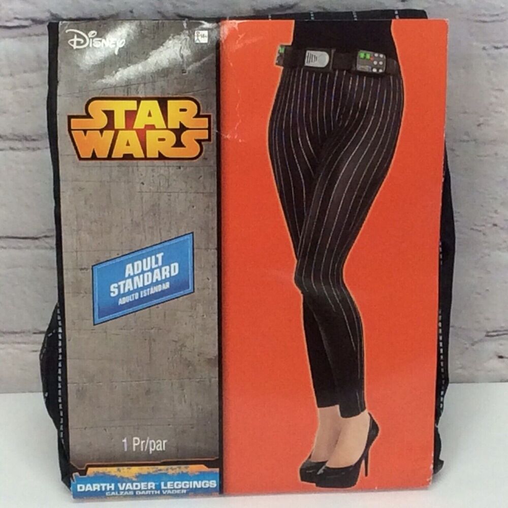 Disney Darth Vader Star Wars Leggings Women's Fits Up To Size 8 Costume Cosplay